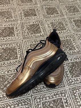 Nike Women's Metallic Bronze/Black Air Max 97 Sneakers